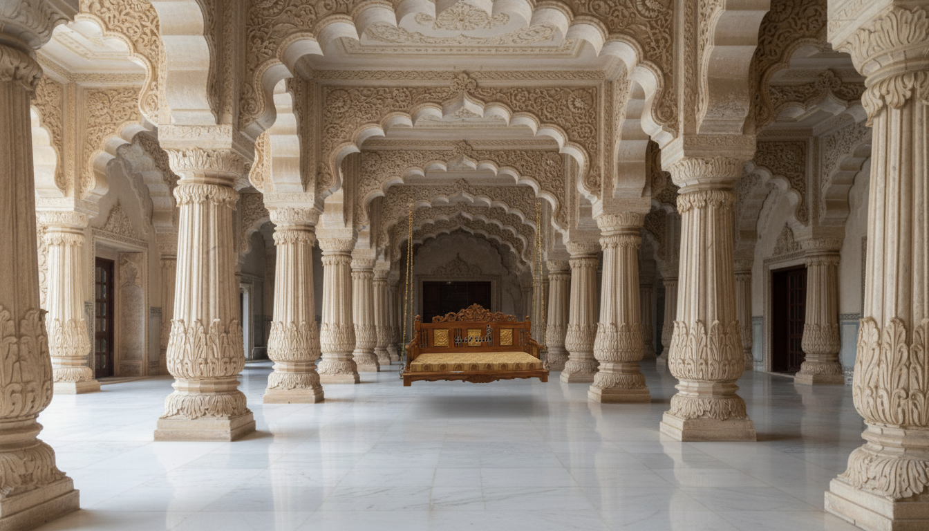 Maharani Inspired Elegant Wooden Jhoola